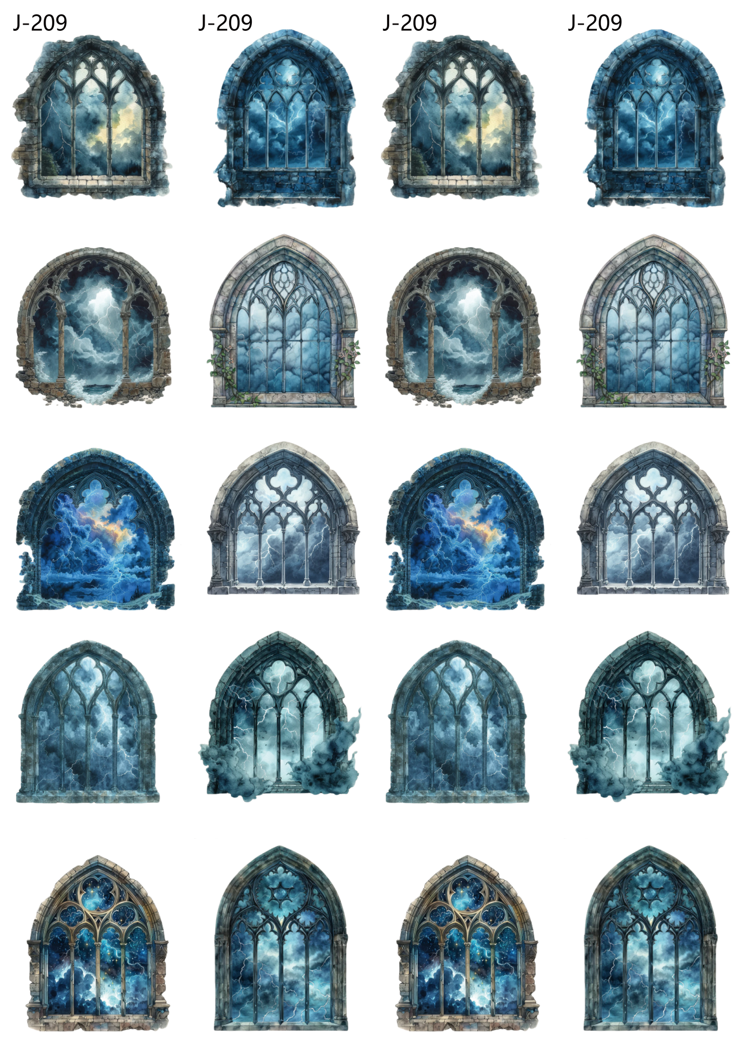 A209 embossed sticker