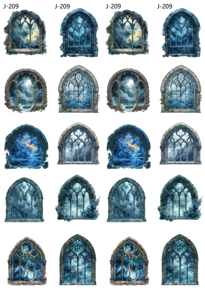 A209 embossed sticker