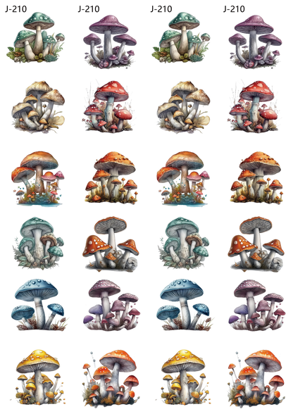 A210 embossed sticker