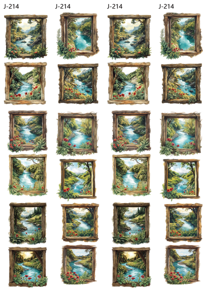 A214 embossed sticker