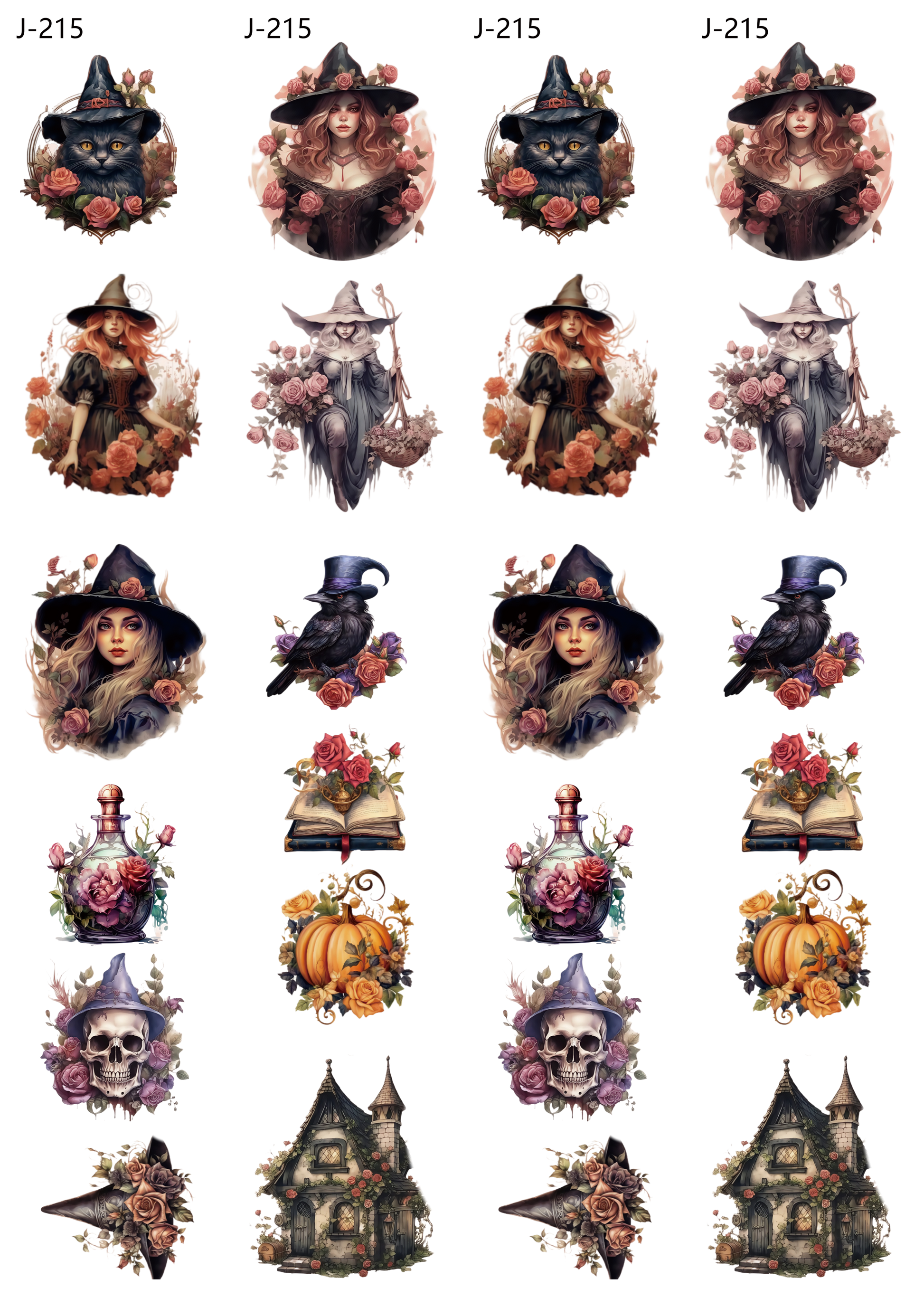 A215 embossed sticker