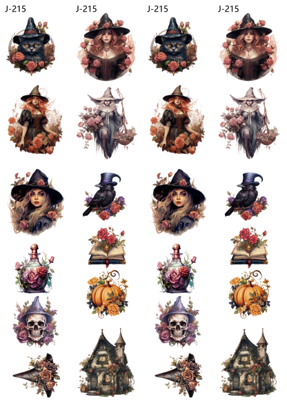 A215 embossed sticker