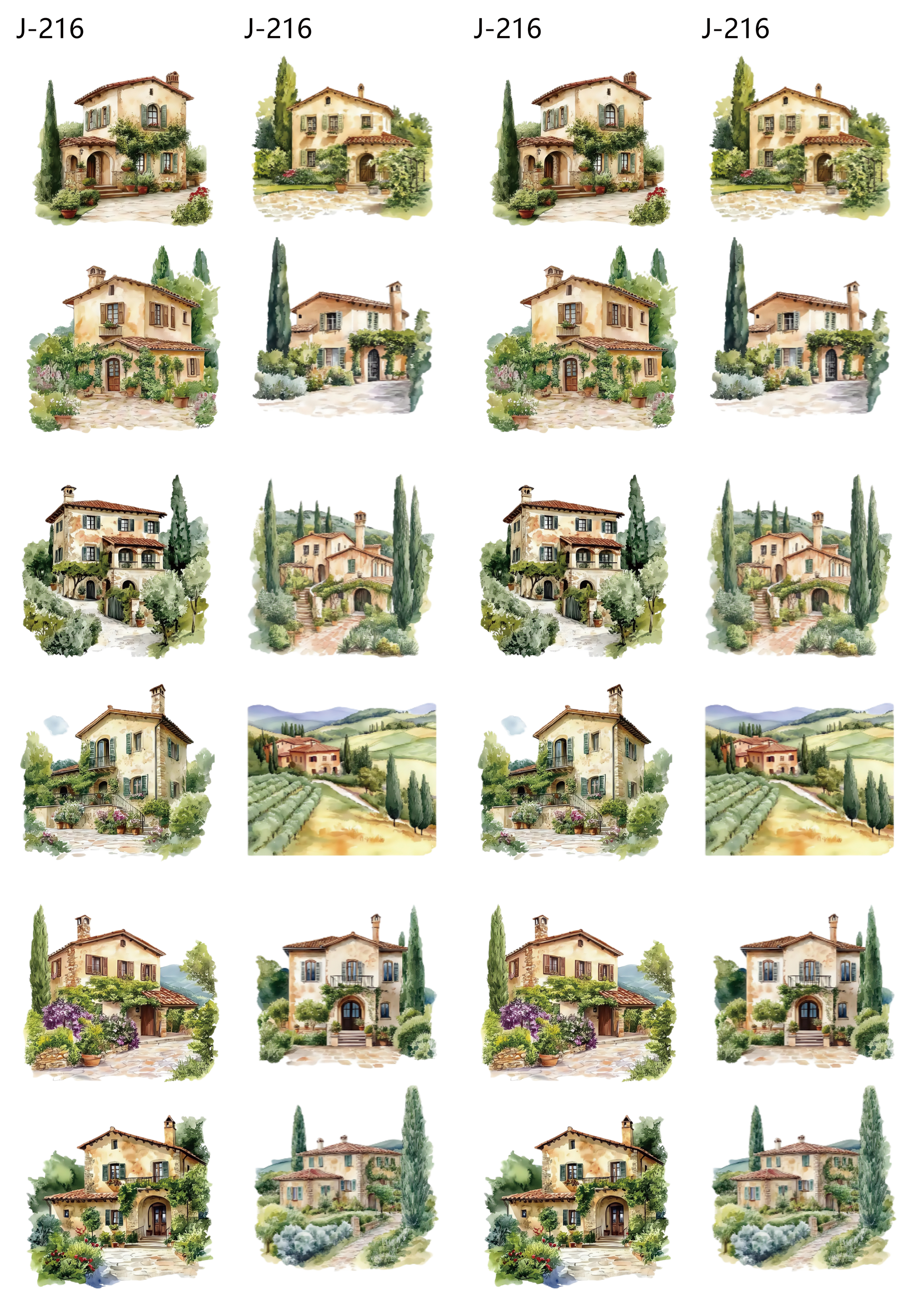 A216 embossed sticker