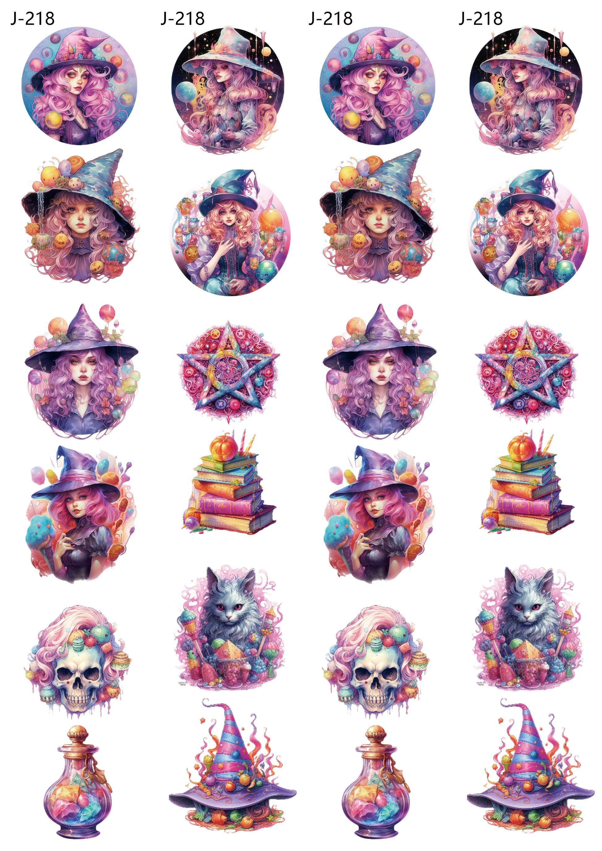 A218 embossed sticker