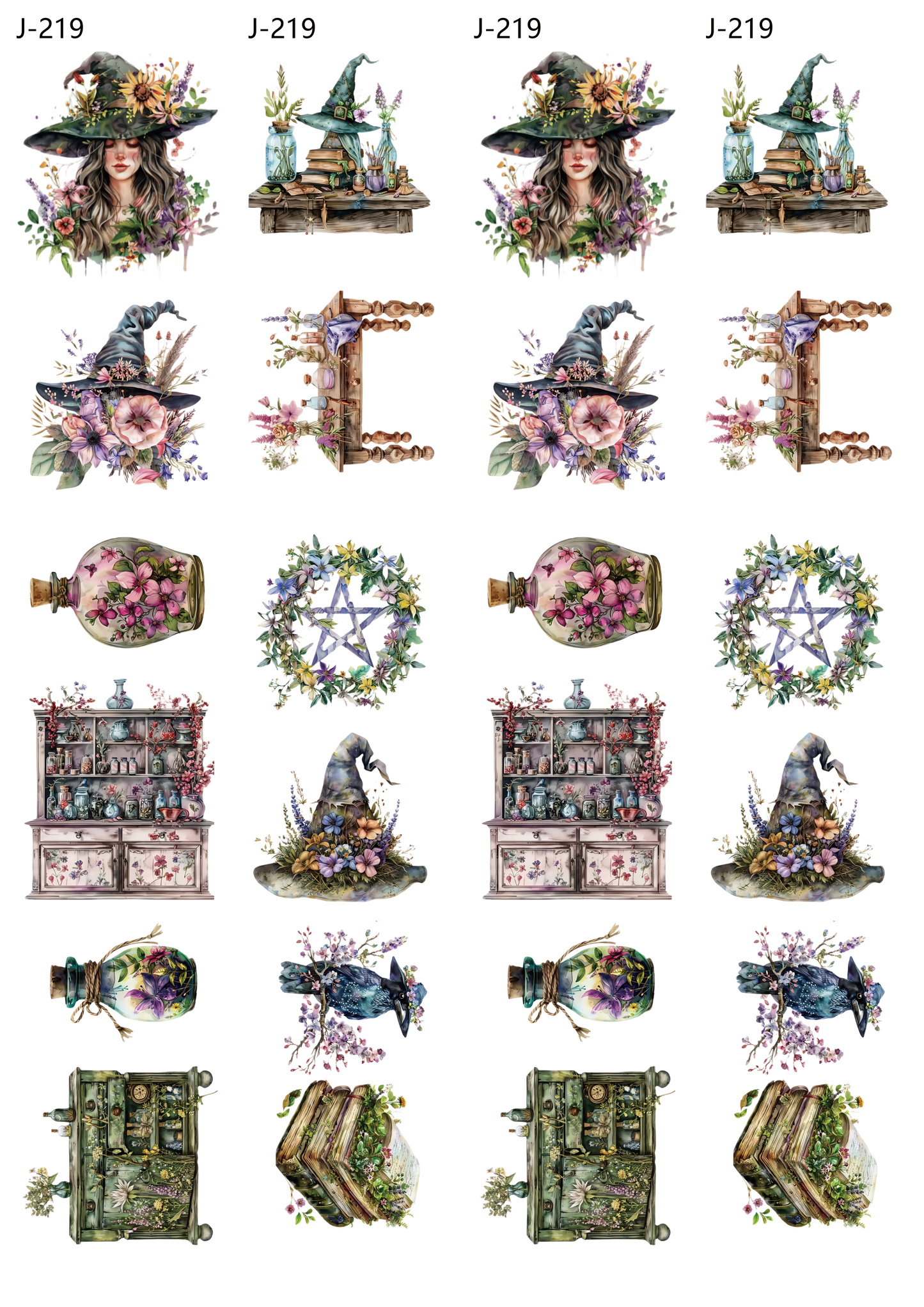 A219 embossed sticker