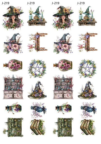 A219 embossed sticker