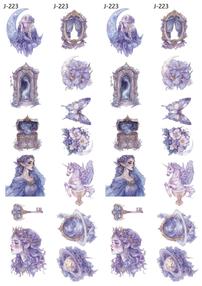 A223 embossed sticker