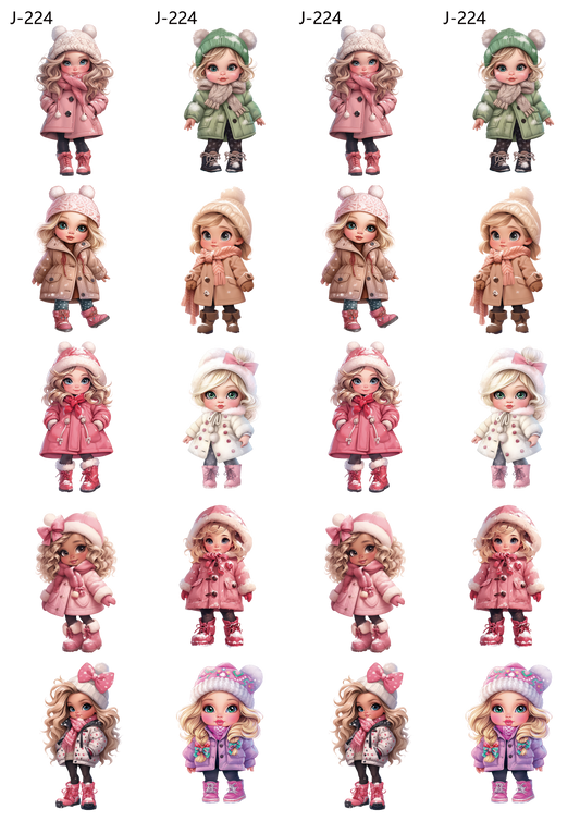 A224 embossed sticker