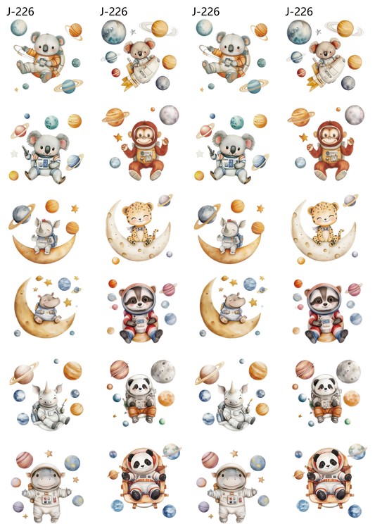 A226 embossed sticker