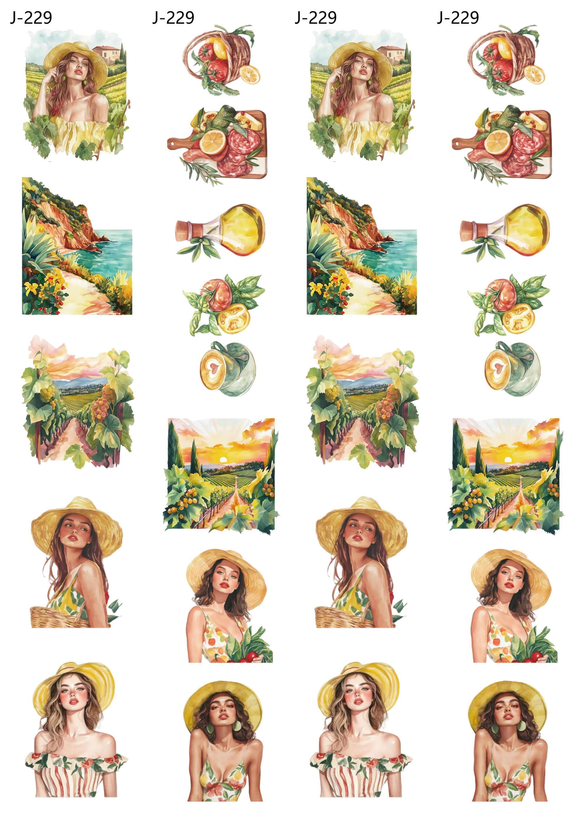 A229 embossed sticker