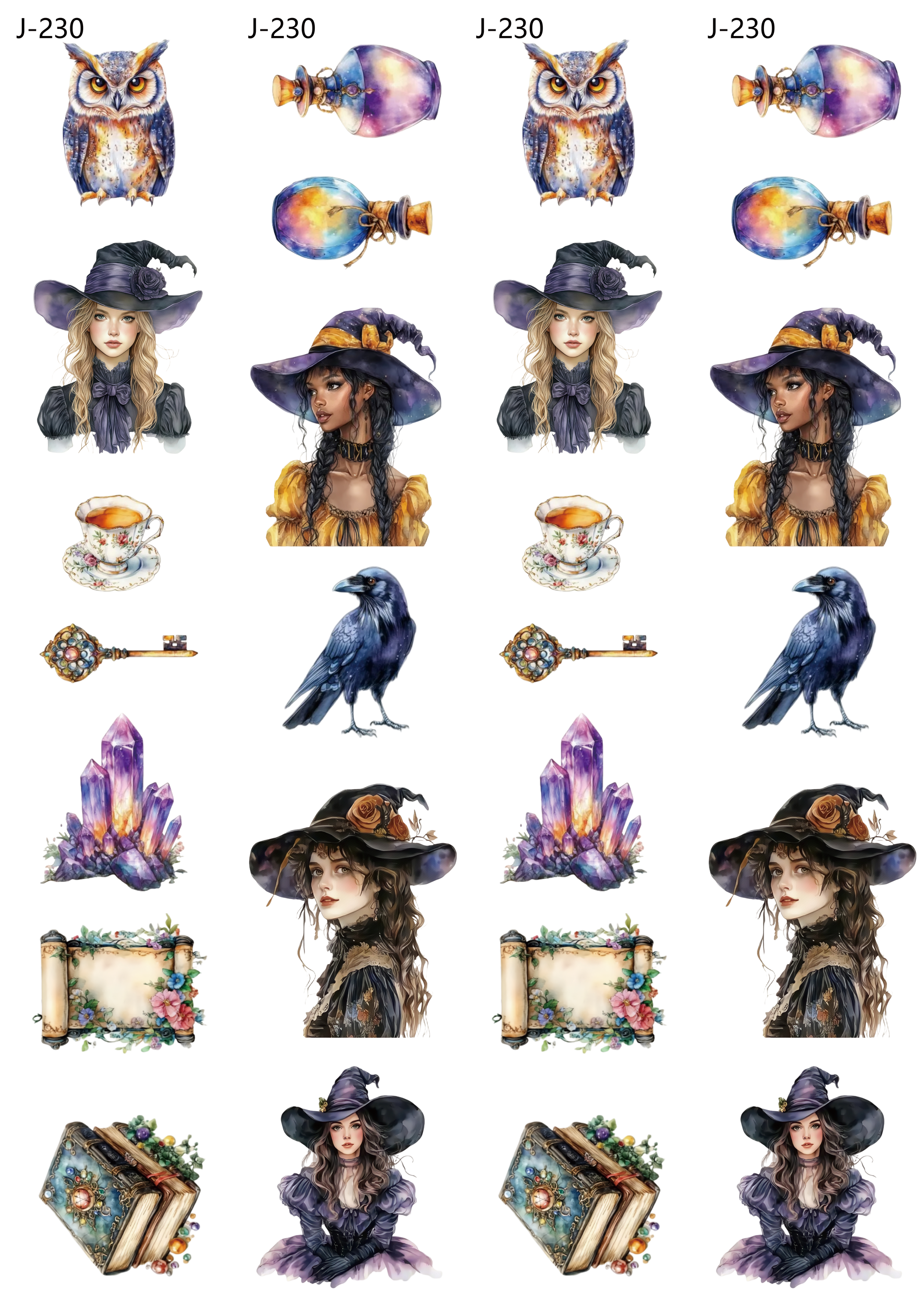 A230 embossed sticker