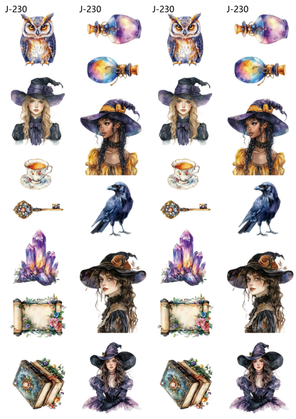 A230 embossed sticker