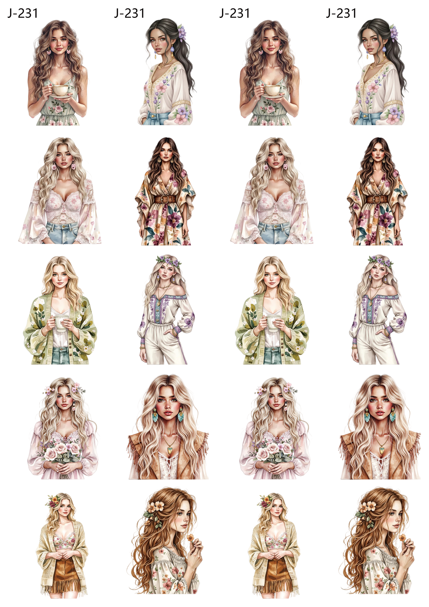 A231 embossed sticker