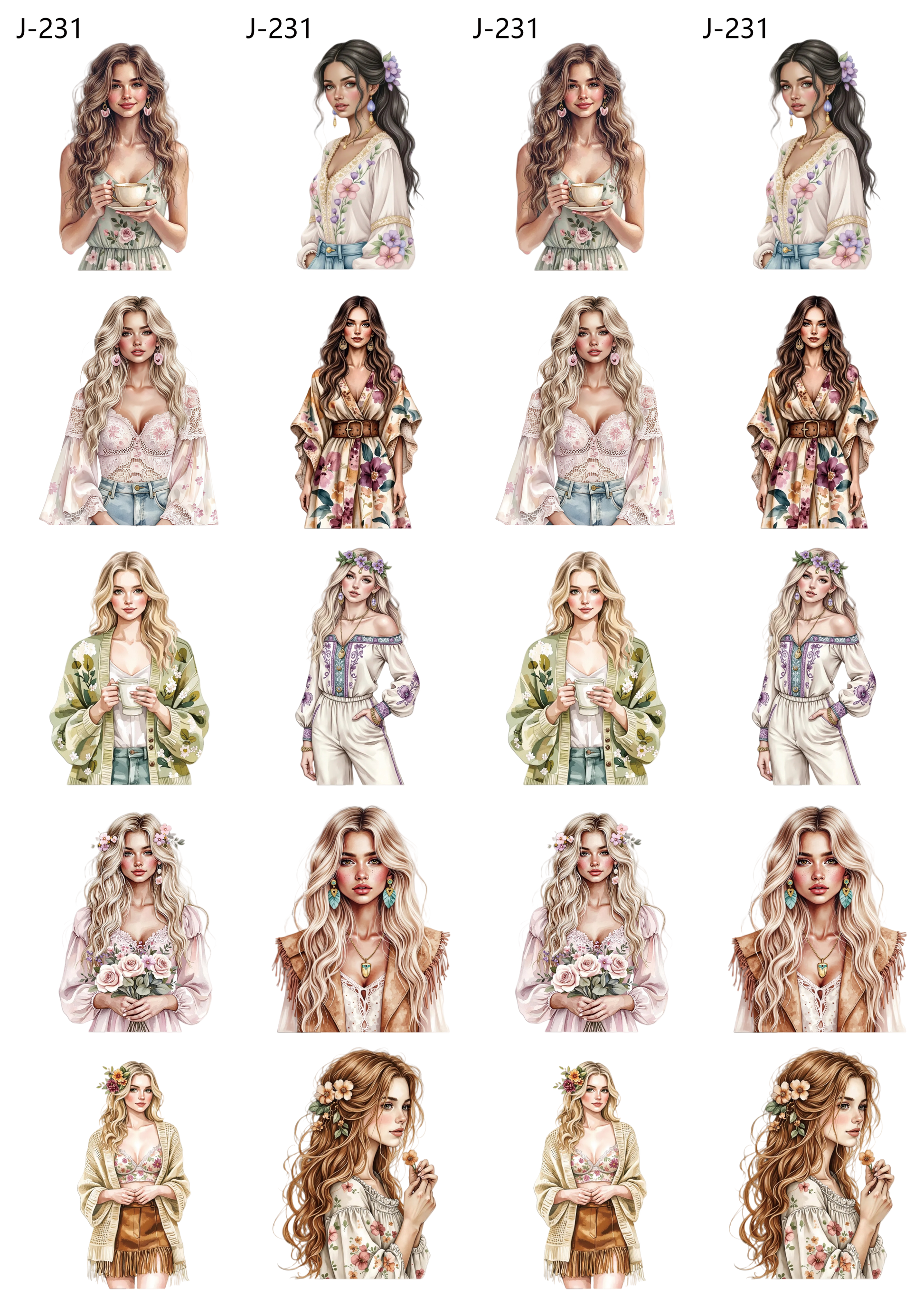 A231 embossed sticker