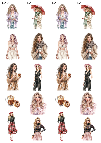 A232 embossed sticker