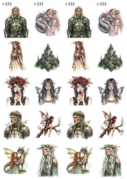 A233 embossed sticker