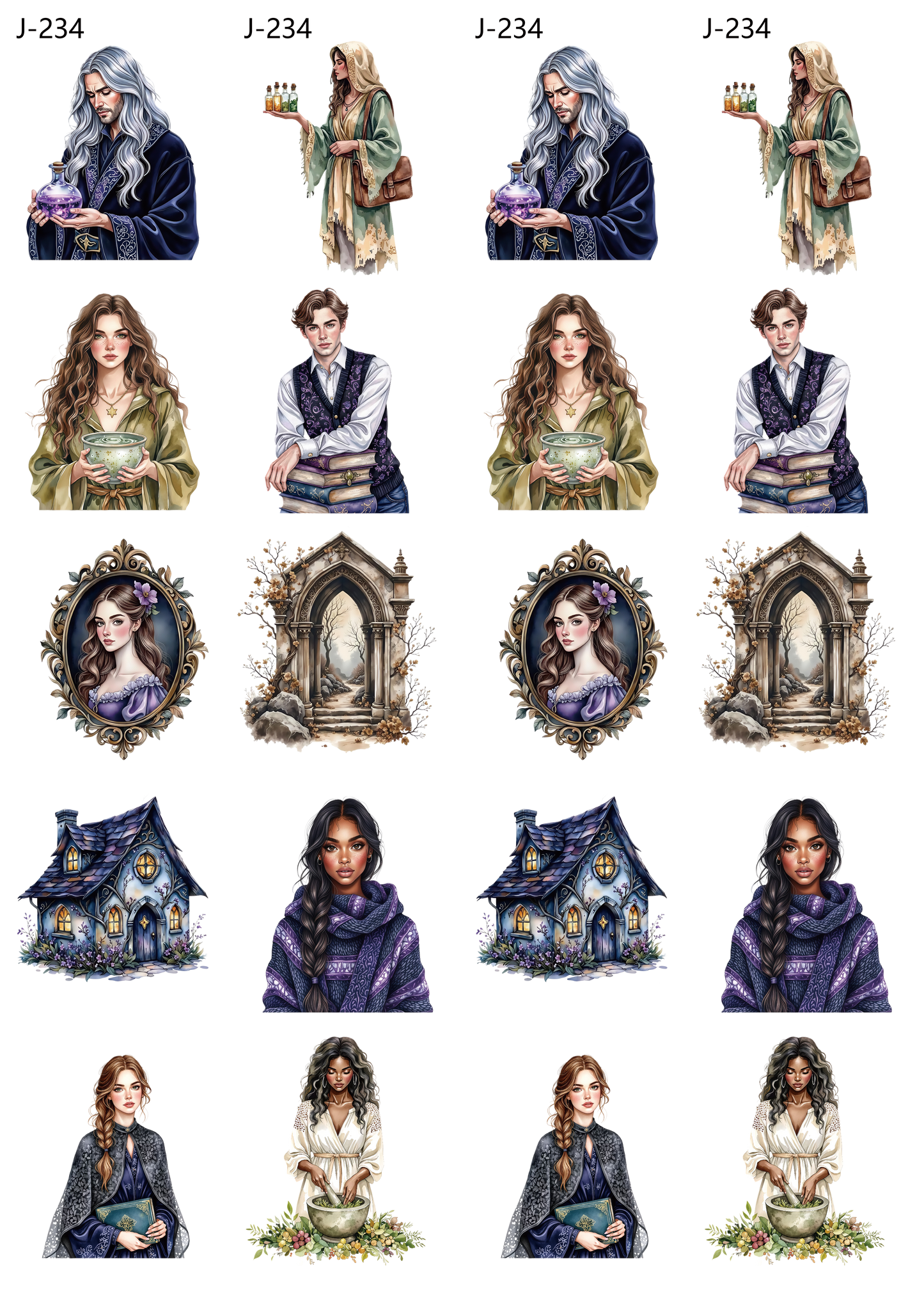 A234 embossed sticker