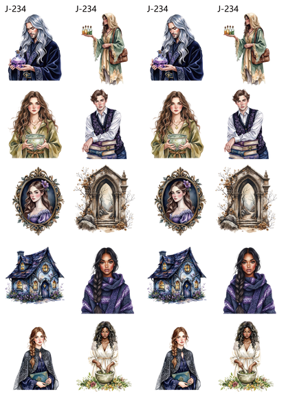 A234 embossed sticker