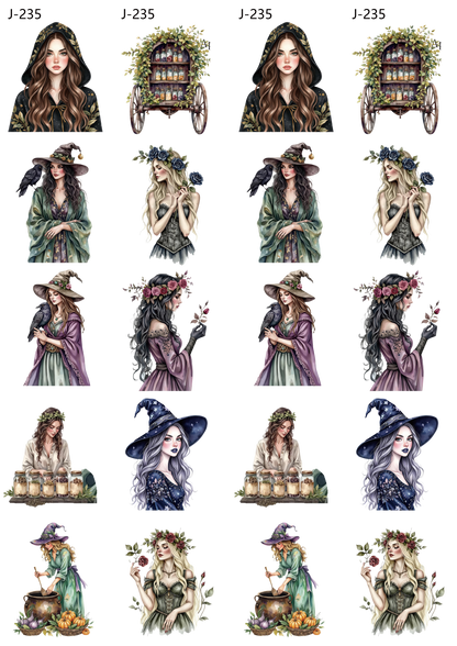 A235 embossed sticker