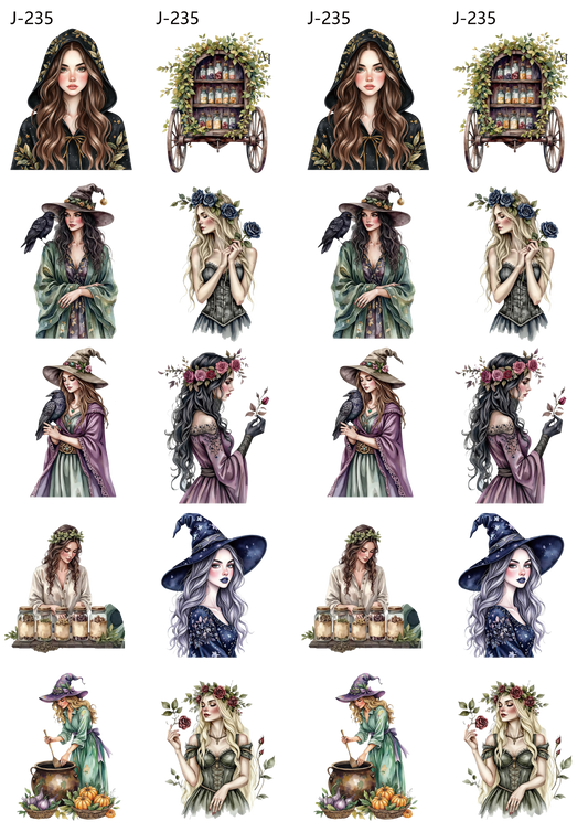 A235 embossed sticker