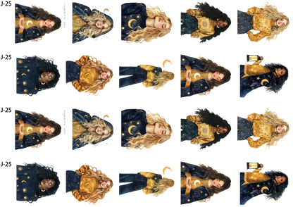 A25 embossed sticker