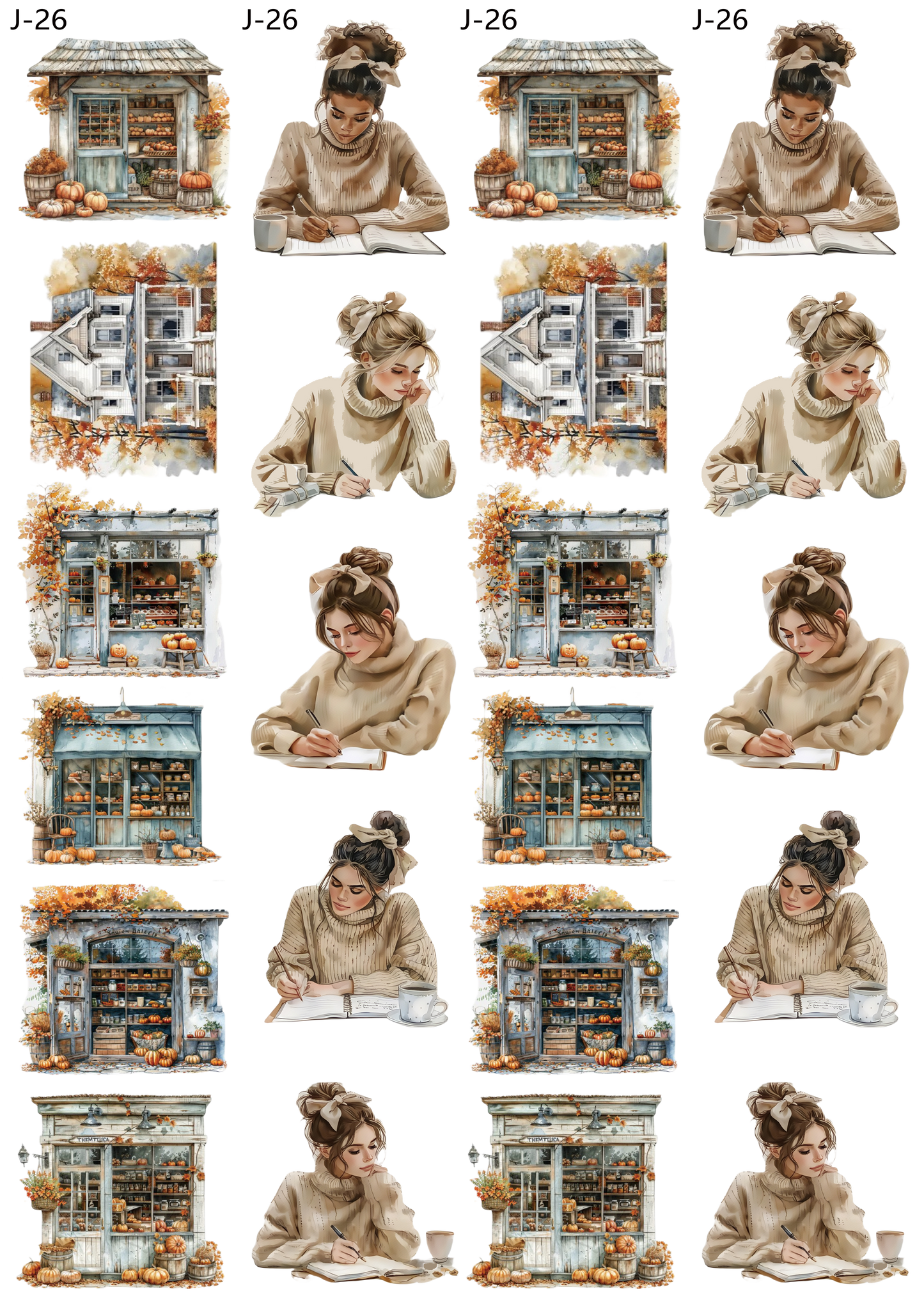 A26 embossed sticker