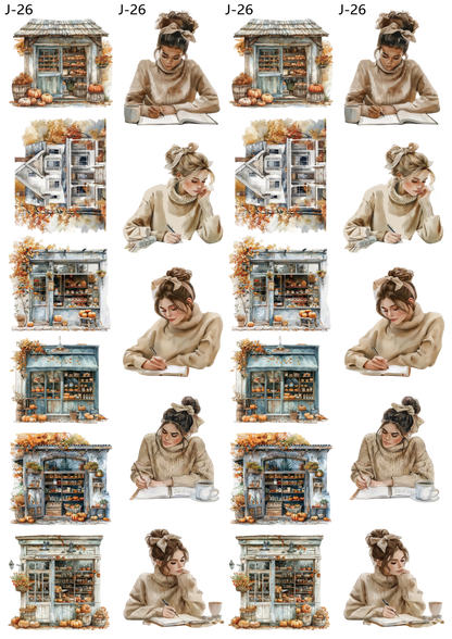 A26 embossed sticker