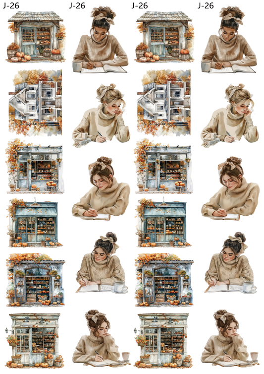 A26 embossed sticker