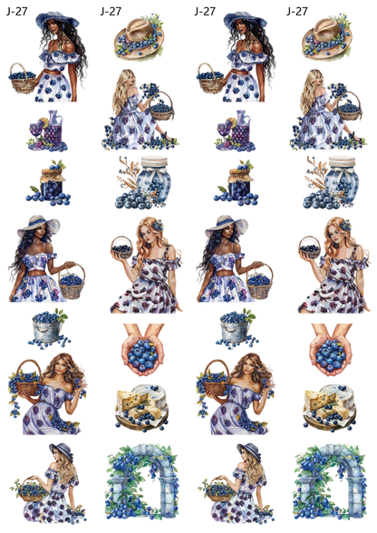 A27 embossed sticker