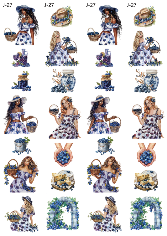 A27 embossed sticker