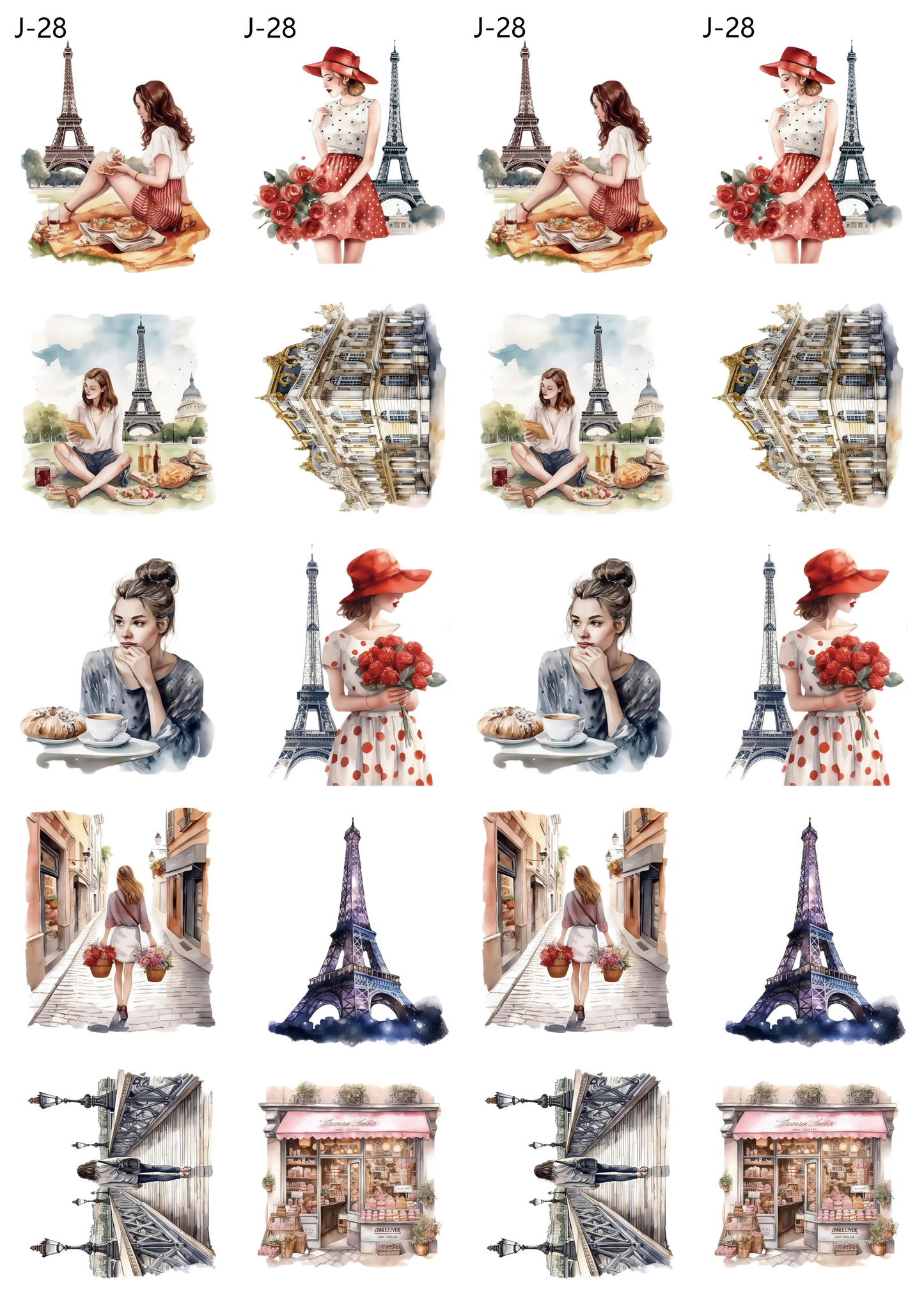 A28 embossed sticker