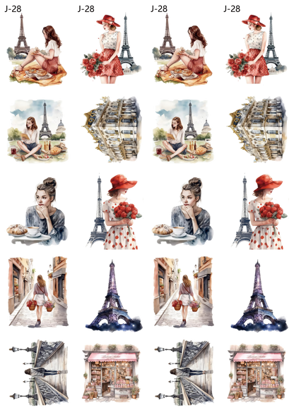 A28 embossed sticker