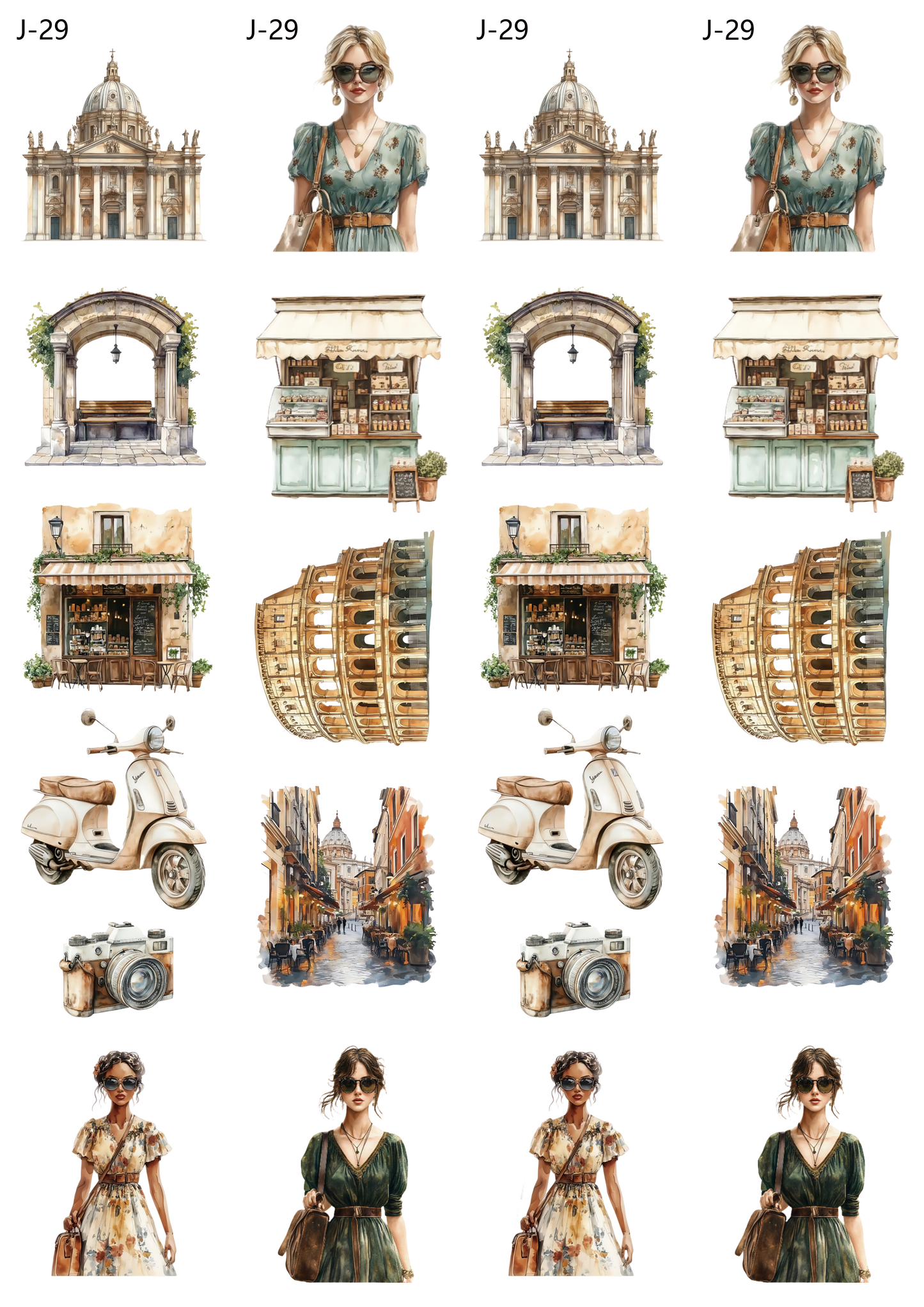 A29 embossed sticker