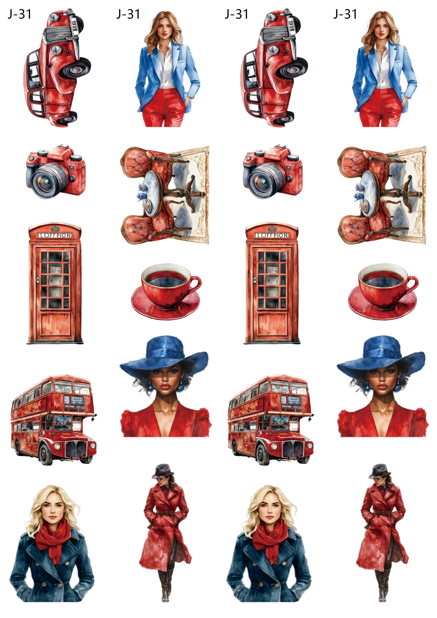 A31 embossed sticker