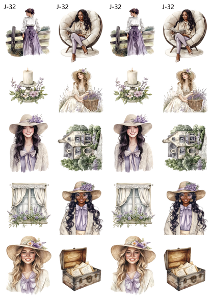 A32 embossed sticker