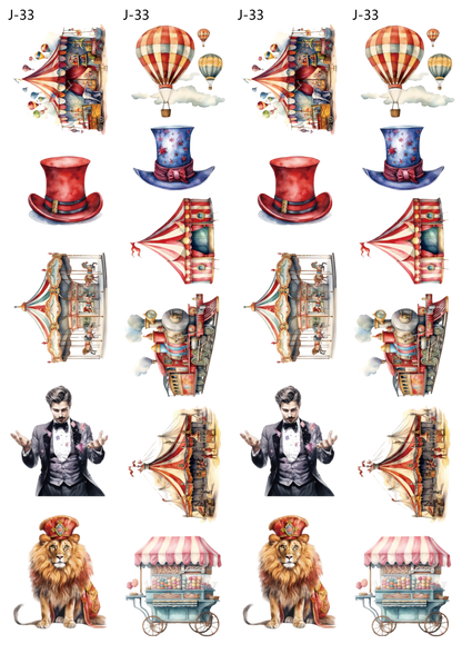 A33 embossed sticker