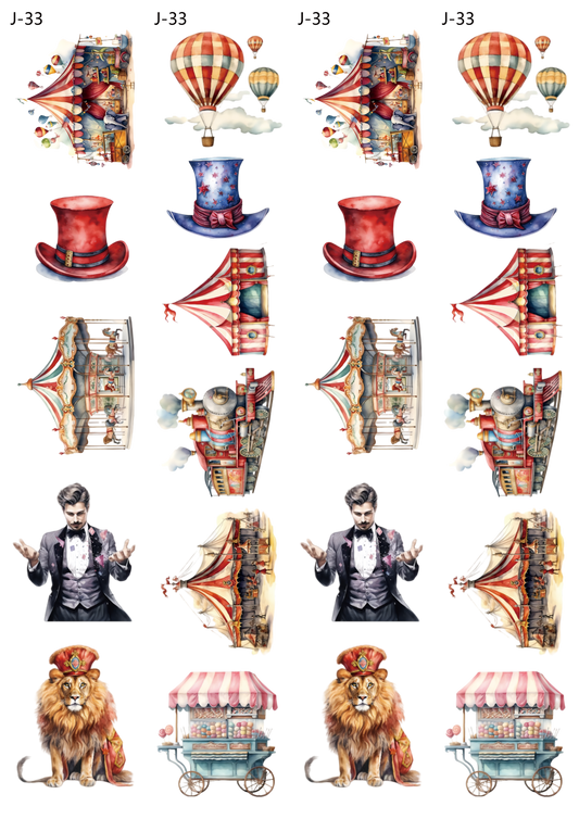 A33 embossed sticker