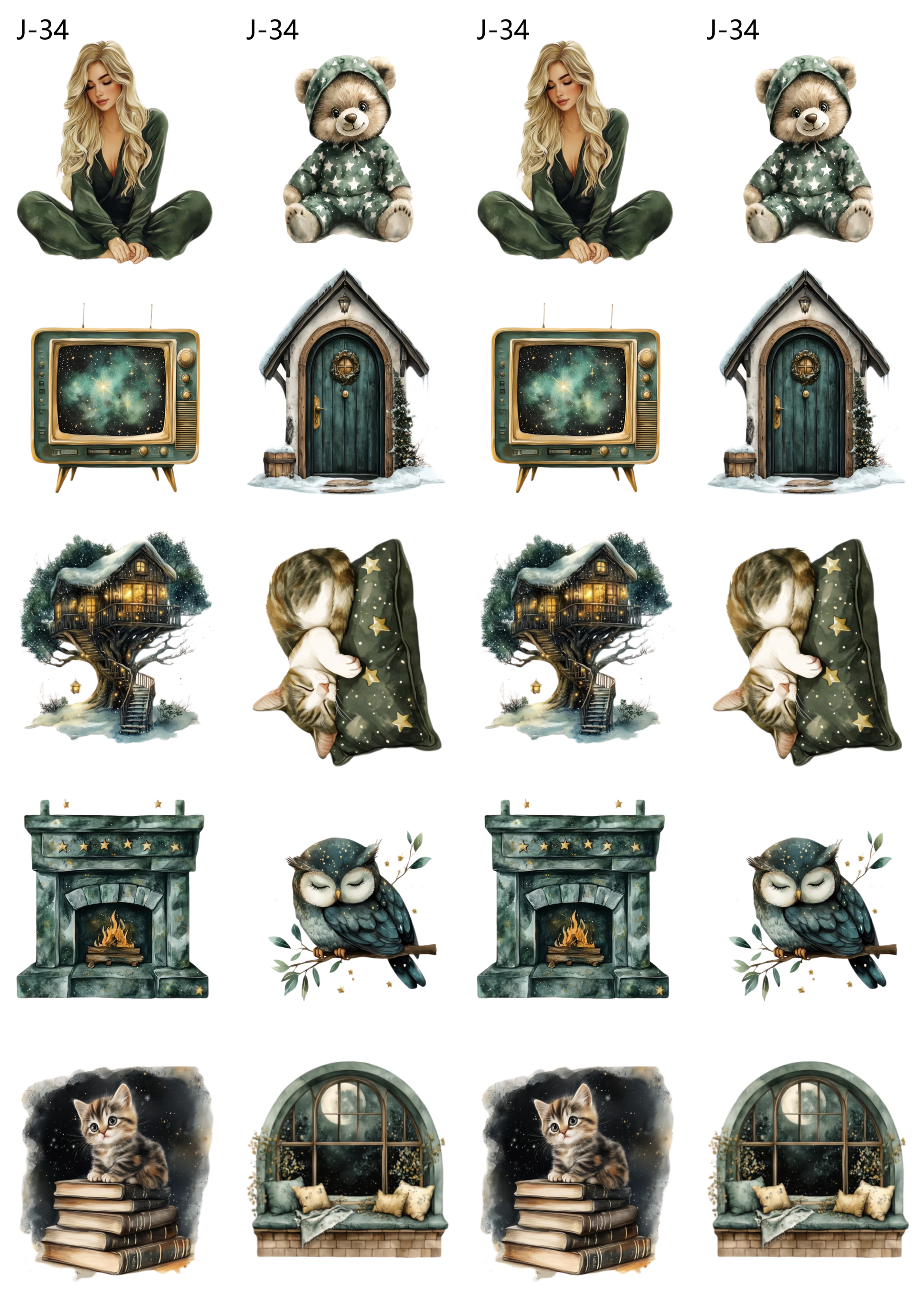 A34 embossed sticker