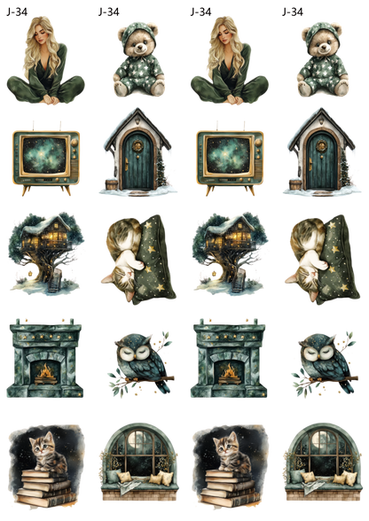 A34 embossed sticker