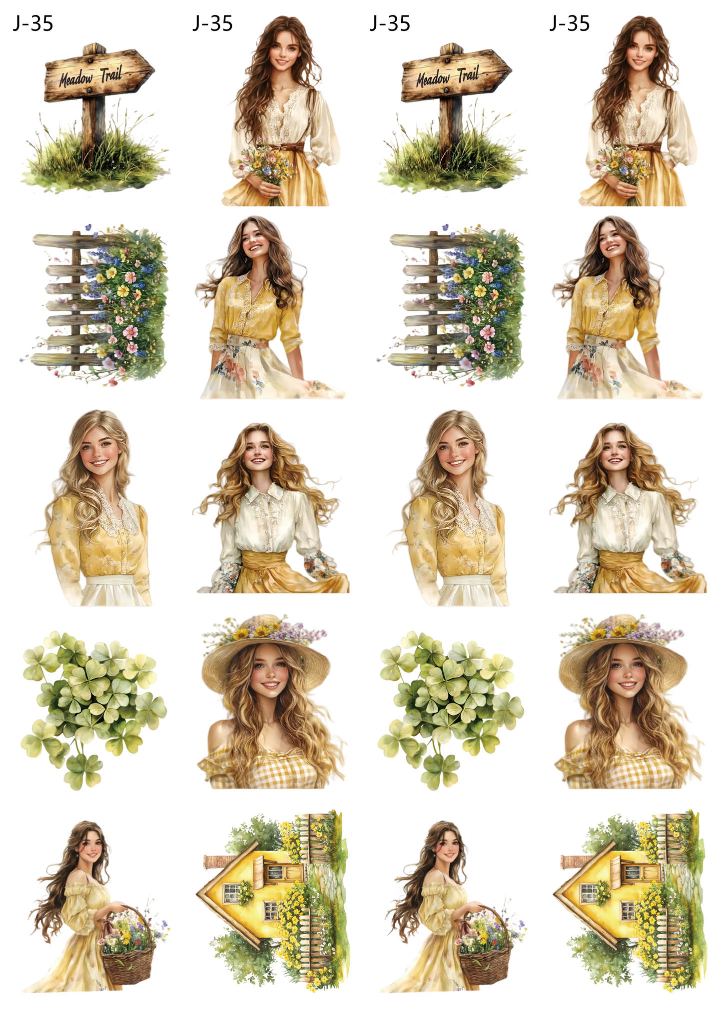 A35 embossed sticker