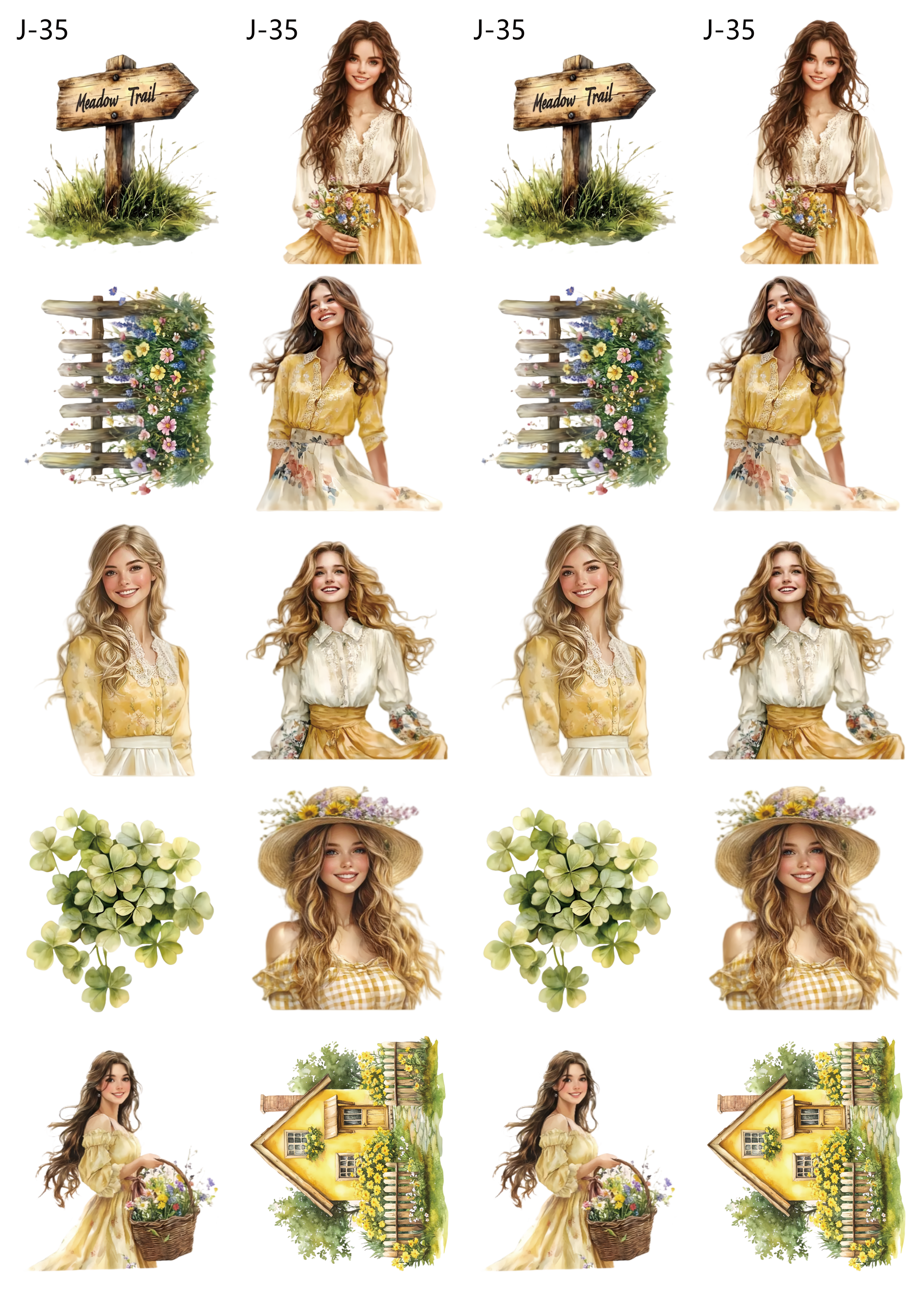 A35 embossed sticker