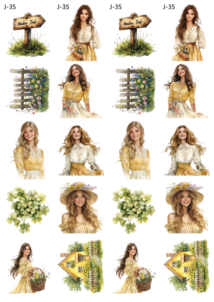 A35 embossed sticker