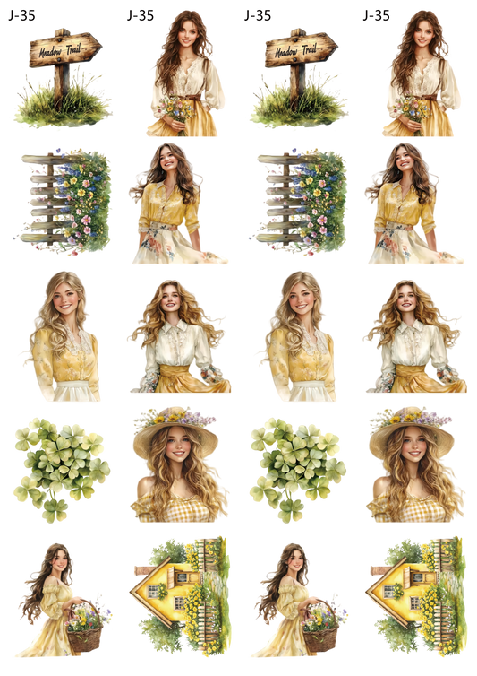 A35 embossed sticker