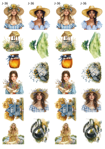 A36 embossed sticker