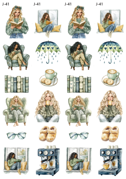 A41 embossed sticker