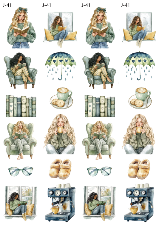 A41 embossed sticker