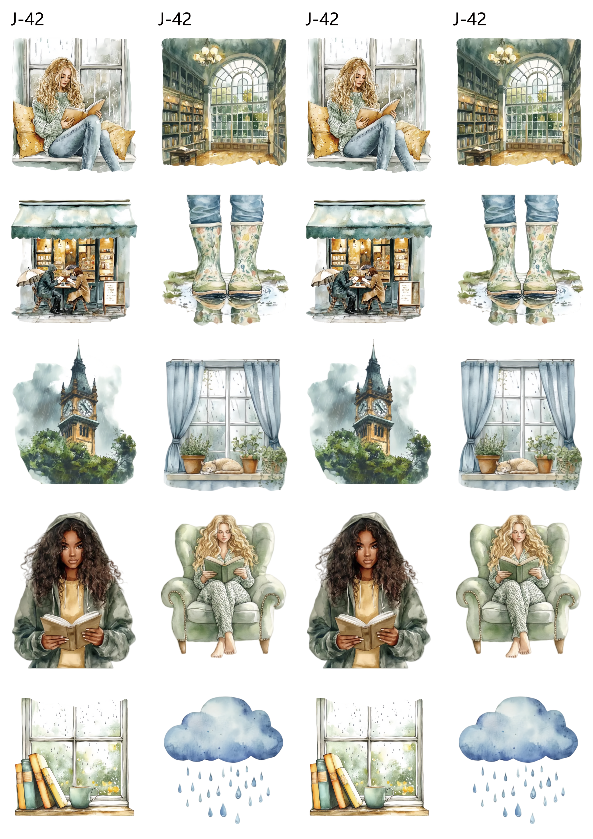 A42 embossed sticker