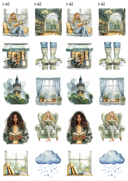 A42 embossed sticker