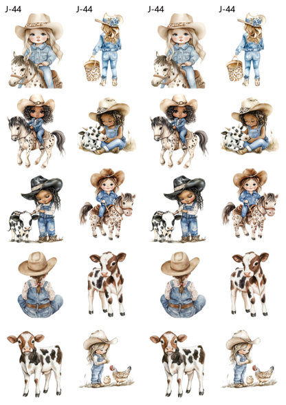 A44 embossed sticker