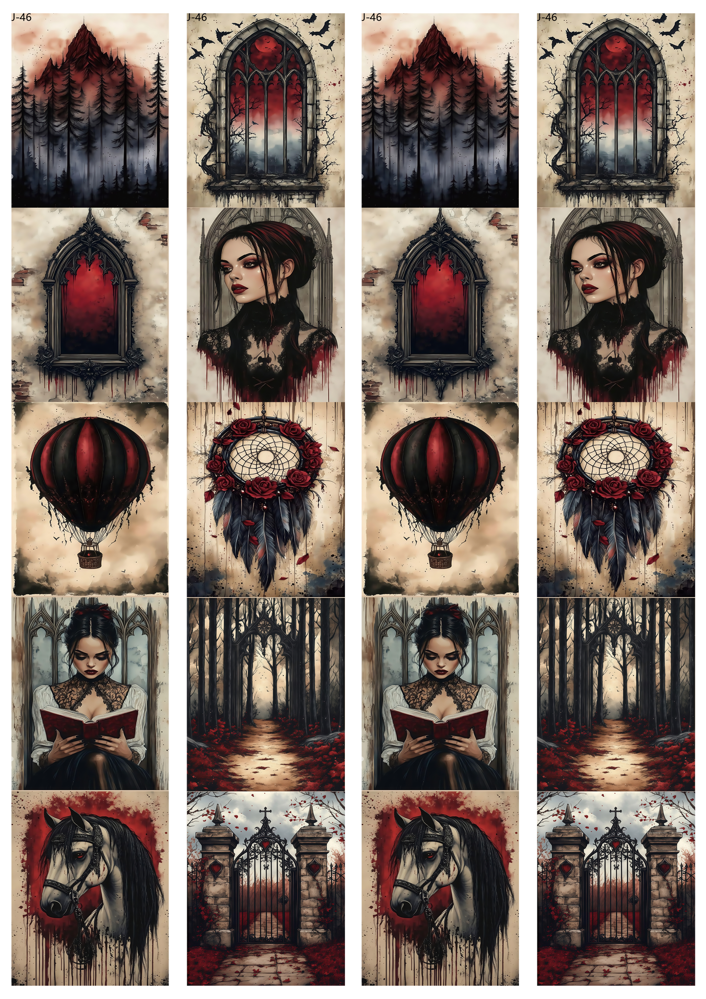 A46 embossed sticker